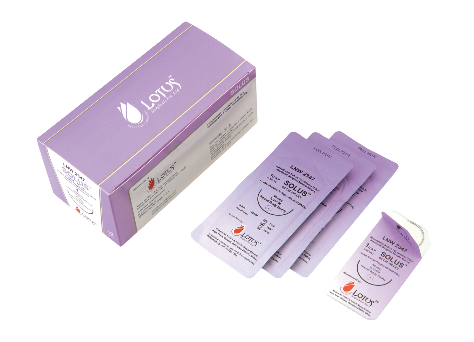 Solus910 Polyglactin-910 Absorbable Sutures