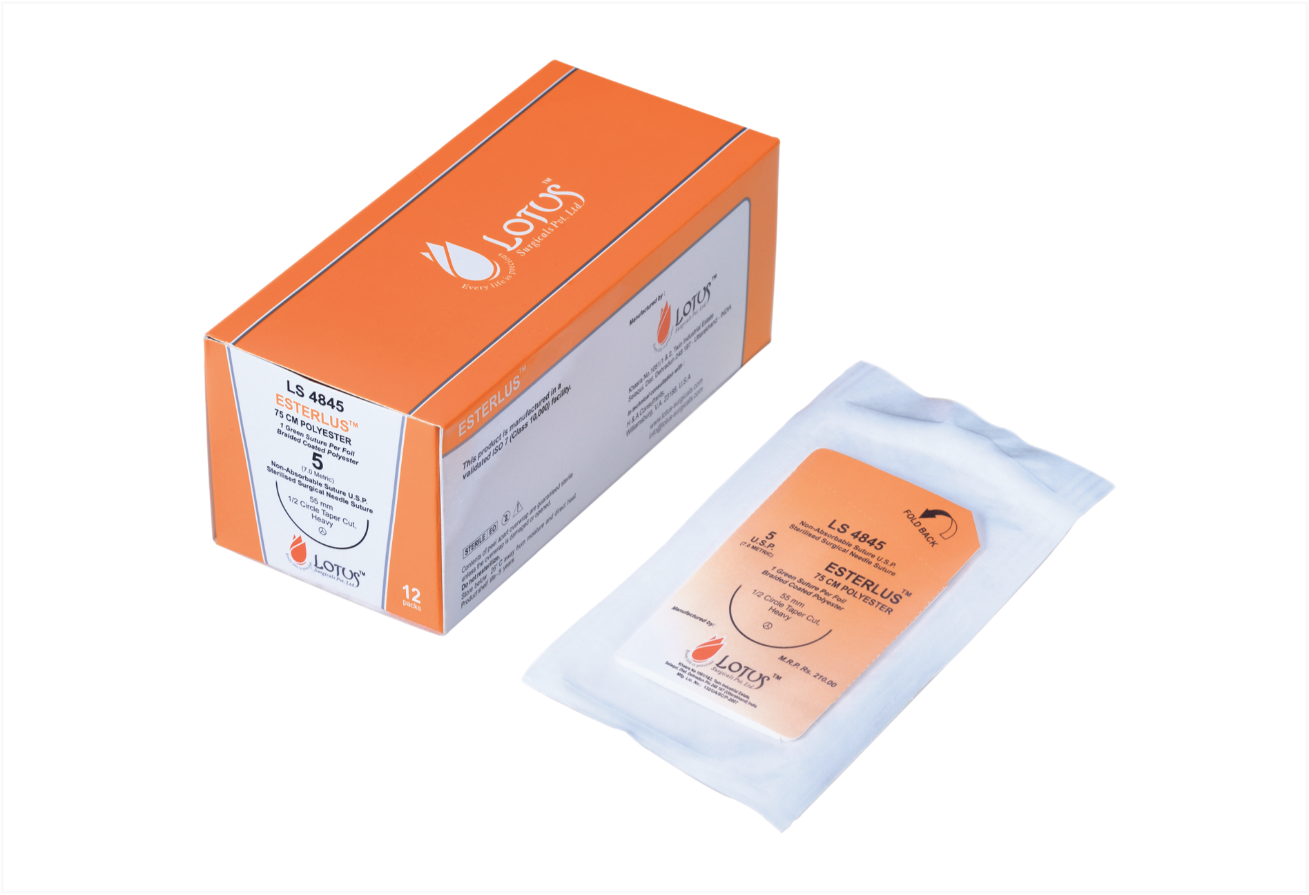Estralus® Braided Coated Polyester Non-Absorbable Sutures