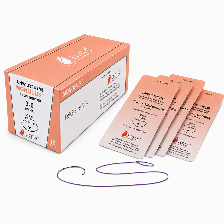 Monolus® Poliglecaprone 25 Absorbable Sutures