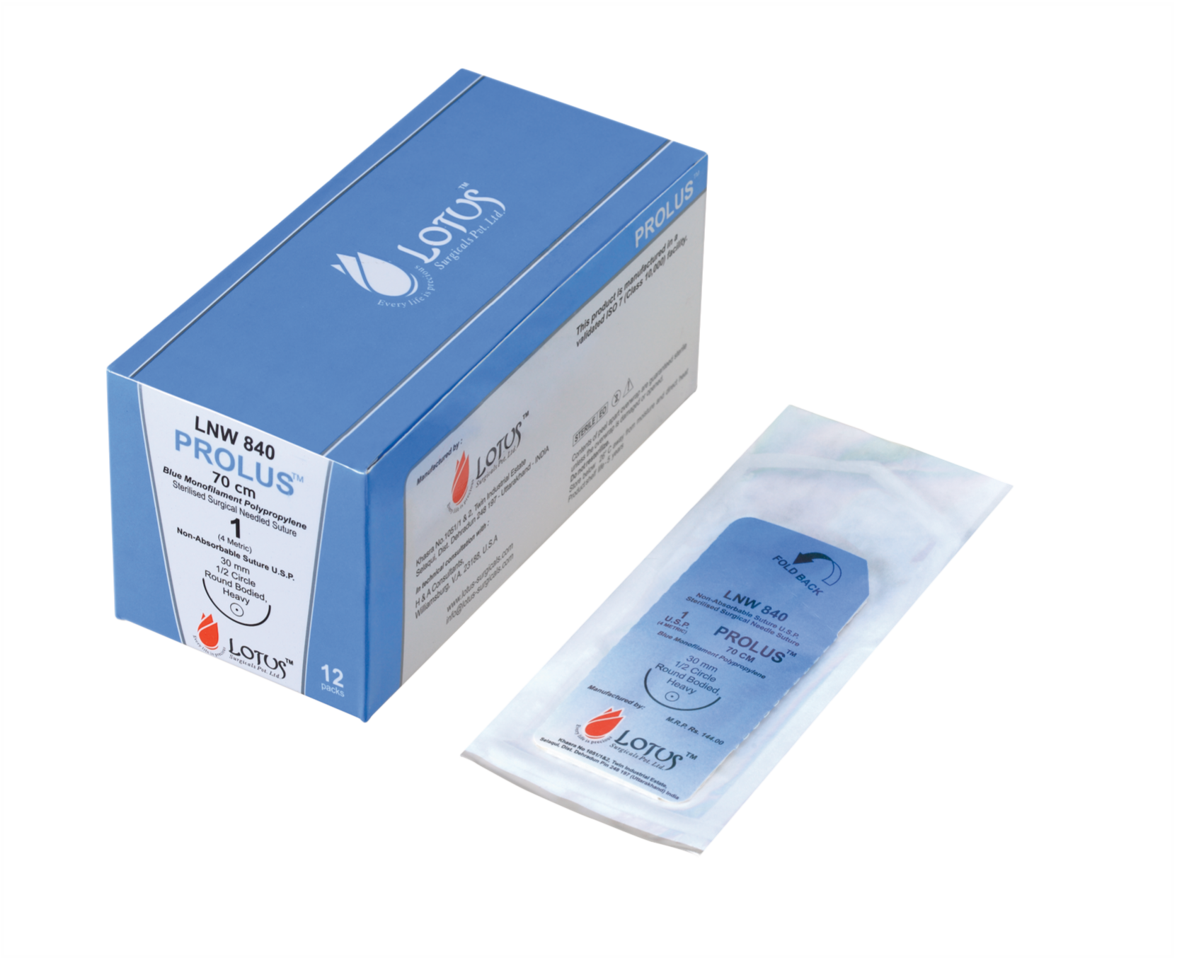 Prolus® Monofilament Polypropylene, Non-Absorbable Sutures